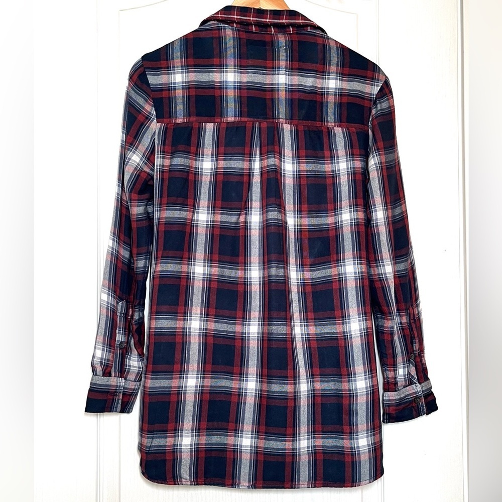 Abercrombie & Fitch Plaid Flannel Shirt, Size S Oversized Lumberjack Grunge Y2K - Picture 4 of 12